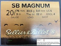 20/76 S&B Jagd Plastik Magnum 3,0 mm  33,5 g  25 Stück