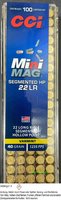 .22 lr. CCI Mini Mag Segmented Hollow Point  ( SHP ) 40 grs. 100 Stück