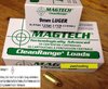 9 mm Luger Magtech FEB 124 grs.  Vollummanteltes Geschoß -  Clean Range 50 Stück  ( CR9B )