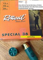 12/70 Rottweil Spezial 36 Basic Line Bleischrot 3,0 mm 36 gr.  25 Stück