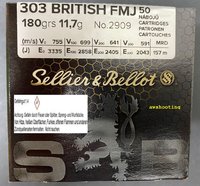 .303 British S&B  FMJ  180 grs. 50 Stück  