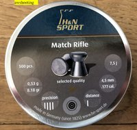 H&N Match LG 4,49 mm 0,53 g Heavy (schwer) 500 Stück