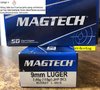 9 mm Luger Magtech  JHP  115 grs.  50 Stück   ( 9 C )