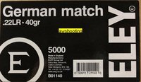 ELEY German Match .22 LR (B01140)   50 Stück    