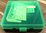 Patronenbox MTM mit Klappdeckel Clear Grün Black  100 Stück