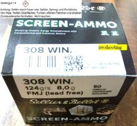 .308 S&B Screen-Ammo SCR Zink 124 grs.   50 Stück