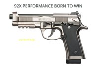 Beretta Pistole 92X Performance Kal. 9 mm - LL 125 mm - 15 Schuß - Stahlgriffstück