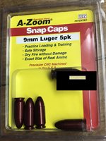 A-Zoom  Pufferpatrone Kal.  9 mm  Schlagbolzenschutz  5 Stück