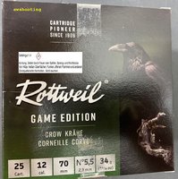 12/70 Rottweil Game Edition Krähe  2,9 mm 34 gr 25 Stück