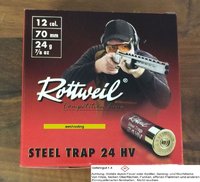 12/70 Rottweil Steel (Bleifrei) Trap HV  Nr. 7  24 gr. 2,5 mm  25 Stück