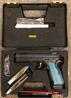 CZ Pistole Shadow II  DA  Kal. 9 mm Luger   schwarz / blau