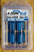 A-Zoom Pufferpatrone Blue Kal. 9 mm Schlagbolzenschutz 10 Stück