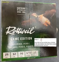12/70 Rottweil Game Edition Rebhuhn 2,5 mm  32 gr.  25 Stück