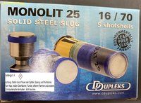 16/70 DDupleks Monolit Slug 25g   5 Stück 