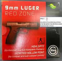 9 mm Luger  Geco Hohlspitz SX  ( Jacketed Hollow Point ) 124 grs.   20 Stück 