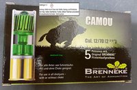 Brenneke 12/70  Camou  28,4 g / 440 grs.  5 Stück
