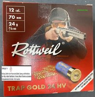 12/70 Rottweil Trap Gold 24 HV  2,4 mm 24 gr. Nr. 7,5     25 Stück