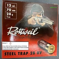 12/70 Rottweil Steel (Bleifrei) Trap HV  Nr. 7  28 gr. 2,5 mm  25 Stück