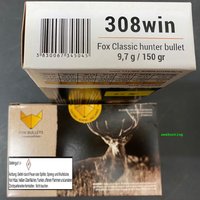 Fox Jagd - Munition mit Fox Hunter Geschoss Kal. .308 Win. 150 grs.  20 Stück