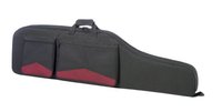 Gewehrtasche Futteral schwarz/rot 2 großen Vortaschen, Größe: 128 x 33 cm