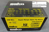 .308 Win. Sako "Range Line" Super Range HP 102 grs.  50 Stück