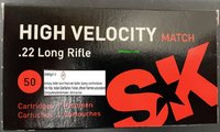 SK High Velocity Match  .22 lr.  50 Stück