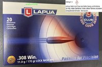 .308 Win. Lapua Lock Base HPS 170 grs. (4317596)  20 Stück 