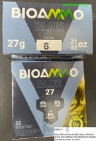 12/70 Bio Ammo Blue Extreme HP - Schrotpatronen auf  "Aluminium Basis"  27g 2,75 mm (27/6) 25 Stück