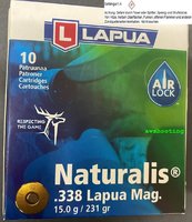 .338 Lapua Mag. Lapua Naturalis 231 grs.(N318020) 10 Schuß