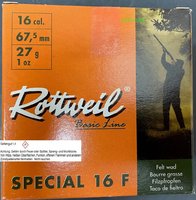 16/67,5  Rottweil  Special 16 F 2,7 mm  27 gr  25 Stück
