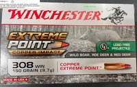 .308 Win Winchester Extreme Point Copper Impact 150 grs. 20 Stück