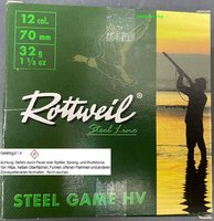 12/70 Rottweil Steel Game HV Weicheisenschrot 3,0 mm  32 gr.  25 Stück