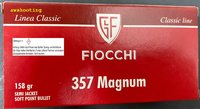 .357 Mag.  Fiocchi TM SJSP 158 grs. (703570)  50 Stück