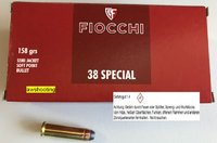 .38 Special  Fiocchi  TM SJSP ( Flachkopf )  158 grs. (700393)  50 Stück