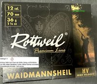 12/70 Rottweil Waidmannsheil HV Plastik 36 g  3,5 mm  Nr. 3   10 Stück