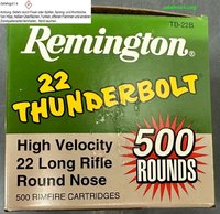 .22 lr. Remington Thunderbolt High Speed 40 grs. 500 Stück