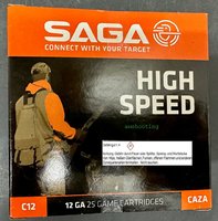 12/70 Saga Schrotpatrone  High Speed  3,00 mm - ( Nr. 5 ) 36 gr  25 Schuß