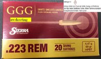 .223 Rem.  GGG HPBT Sierra Match King 69 grs. (GPR 13 Sierra)  20 Stück