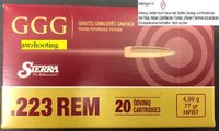 .223 Rem.  GGG HPBT Sierra Match King 77 grs. (GPR 14)  20 Stück