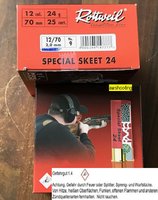 12/70  Rottweil Spezial Skeet  2,0 mm  24 gr. Nr.9  ( Alt 2405153 )   25 Stück