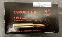 .223 Rem.  Geco Target HP  52 grs.   50 Stück