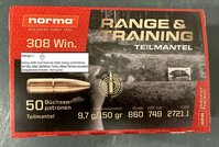 .308 Win. Norma  Range & Training  SP 150 grs.  50 Stück  (20177630)