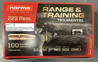 .223 Rem.  Norma  Range & Training  SP 50 grs.  100 Stück   (20157770)